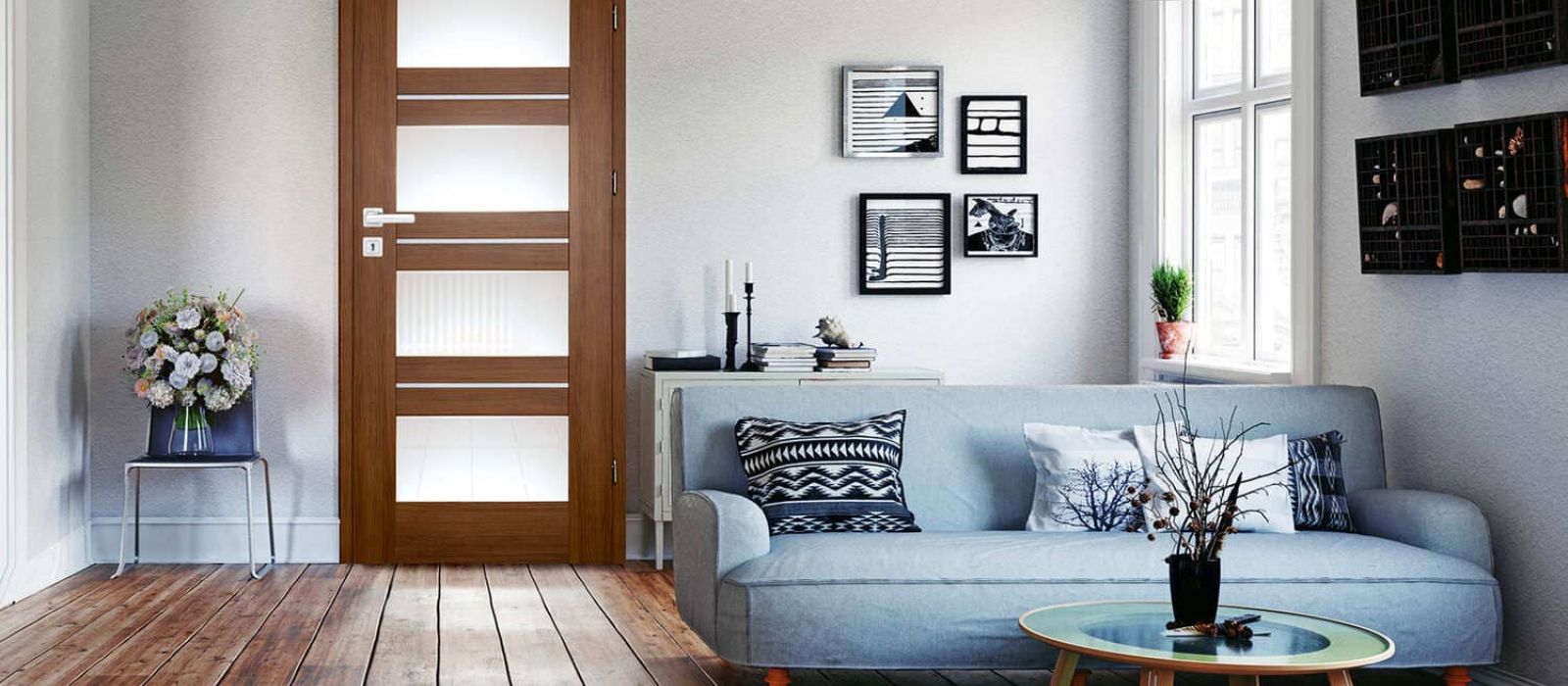 Drzwi wewnętrzne - model Manhattan Alu